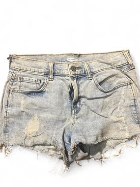 Old Navy Light Wash Distressed Denim Shorts
